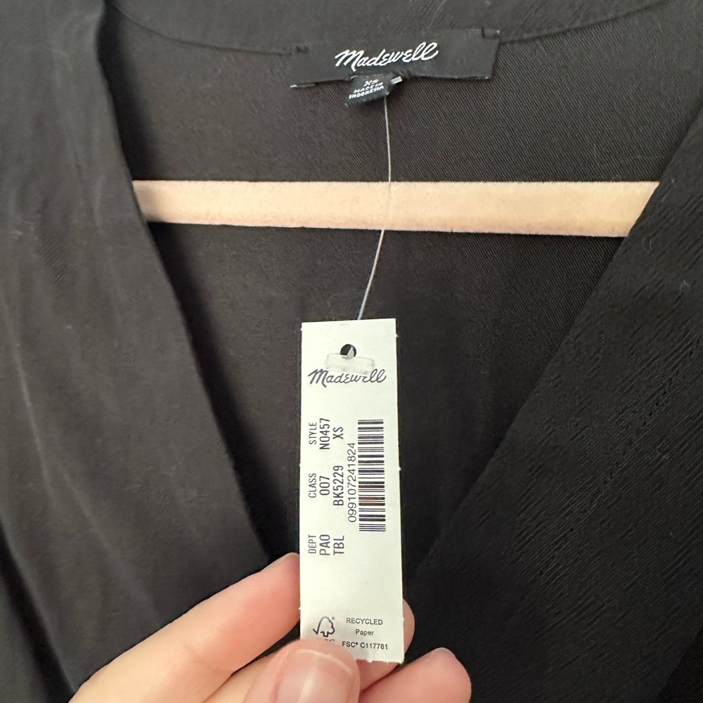 Madewell Black Button-Down Women's Shirt